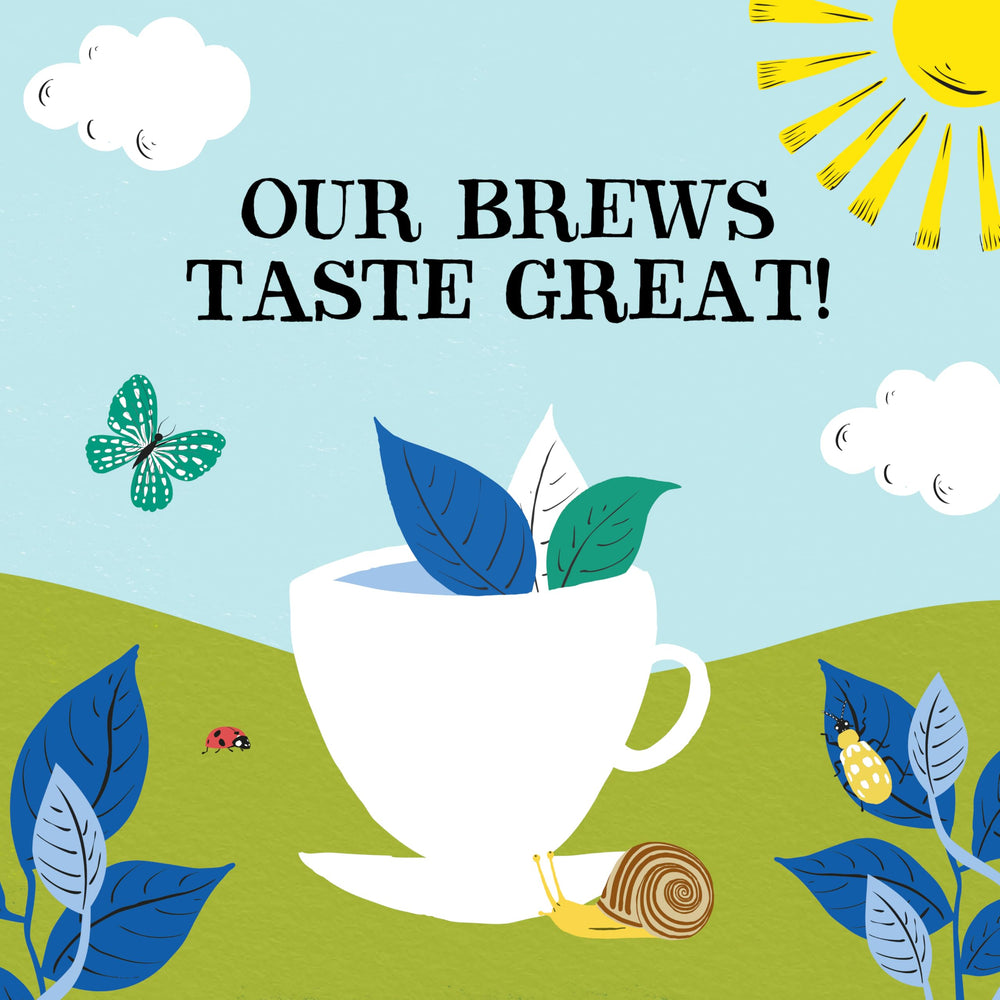 Clipper Tea brewed cup steaming to show warm full-bodied flavor enjoyment