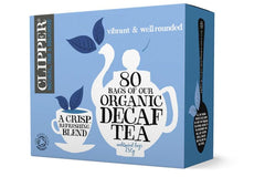 Clipper Tea front packaging showing box and eco-friendly benefits for conscious brewing