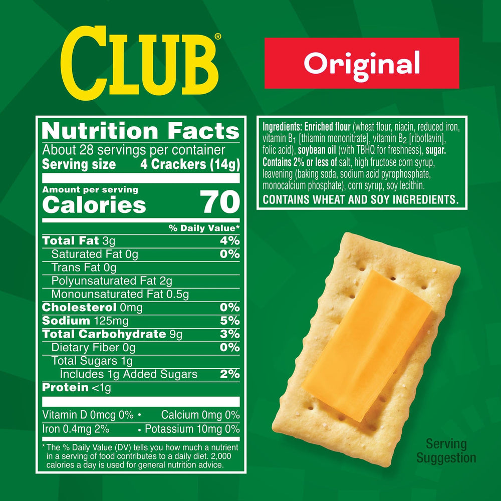 Club Crackers packed in a lunchbox demonstrating portability and kid-friendly snack option