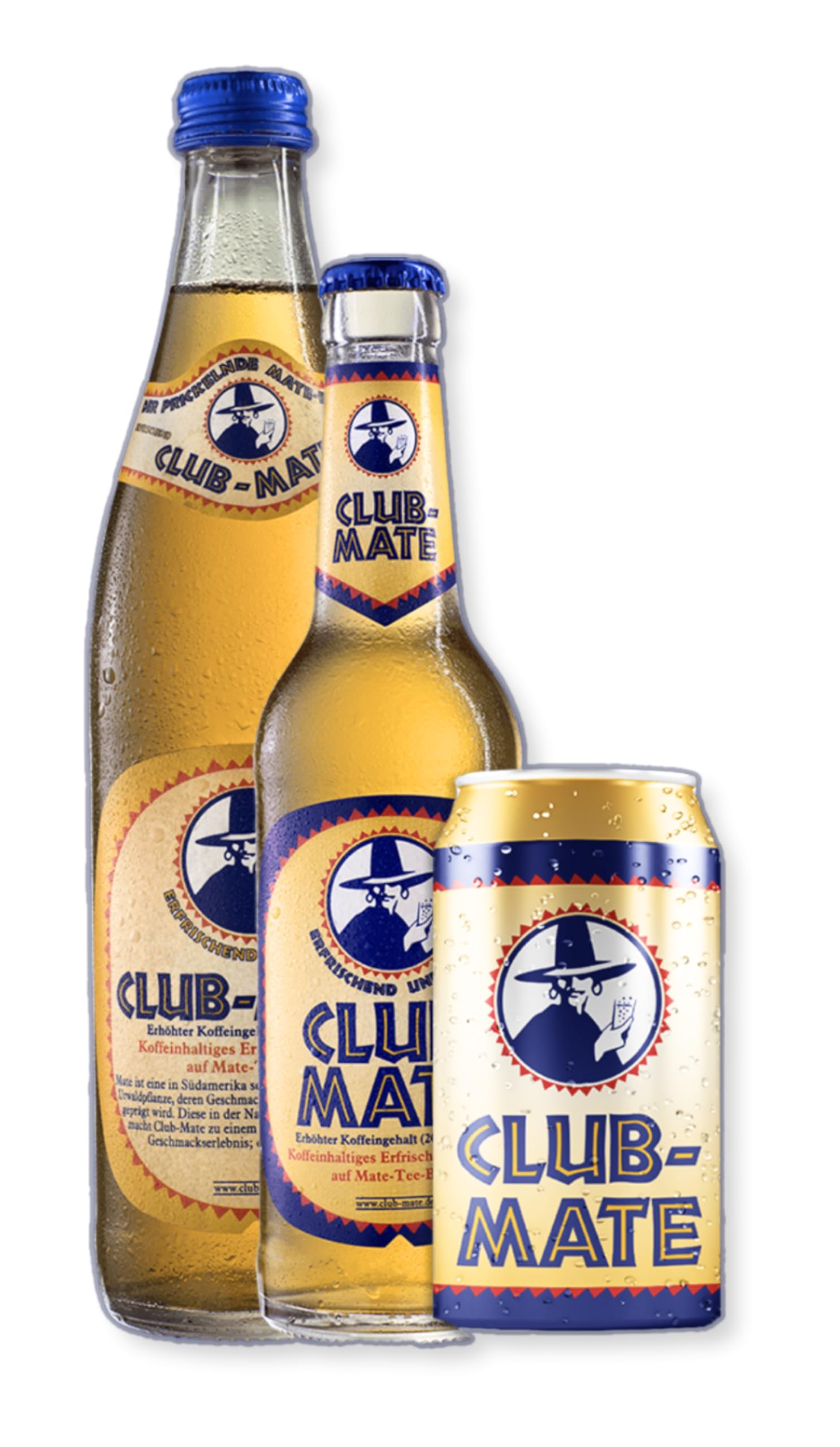 Club-Mate can in hand for size comparison and portable energy benefit