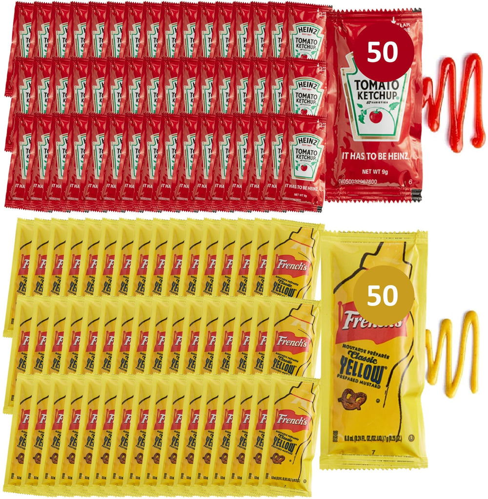 CMC Products front packaging displaying 100 condiment packets for organized storage and convenience