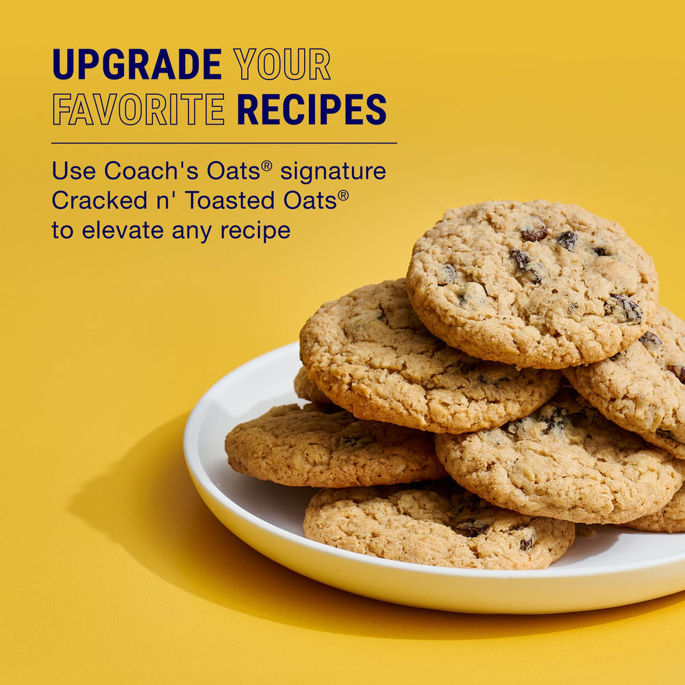 COACH'S OATS label and ingredient panel showing organic assurance