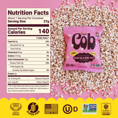 Cob close-up of popped sorghum texture highlighting light crunch