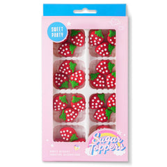 cobakey front packaging showing 24 strawberry toppers for quick dessert styling