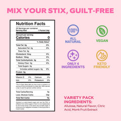 Cocktail Stix single packet close-up showing easy single-serve convenience