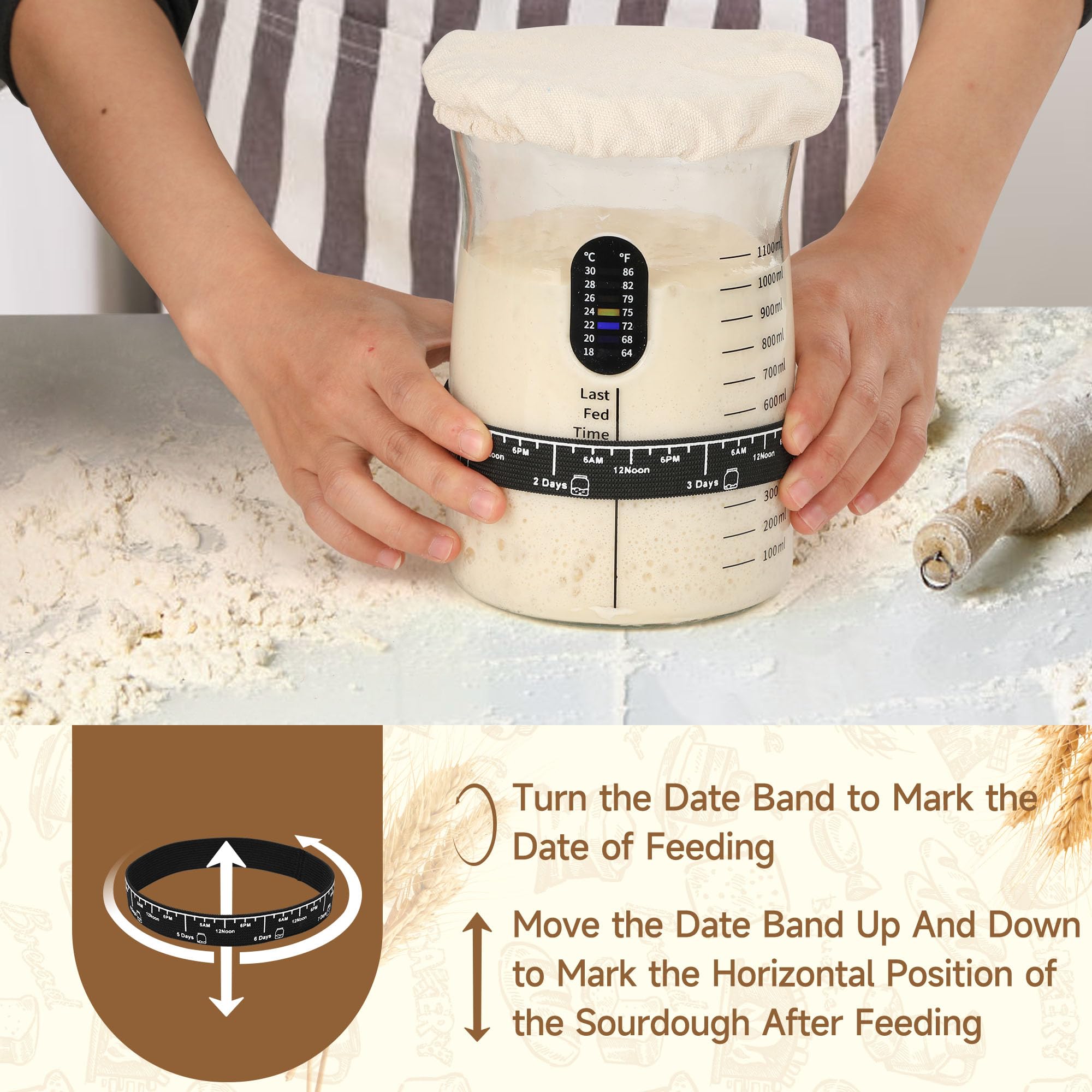 COCO BIRD breathable cloth cover allowing gas release during room-temperature fermentation