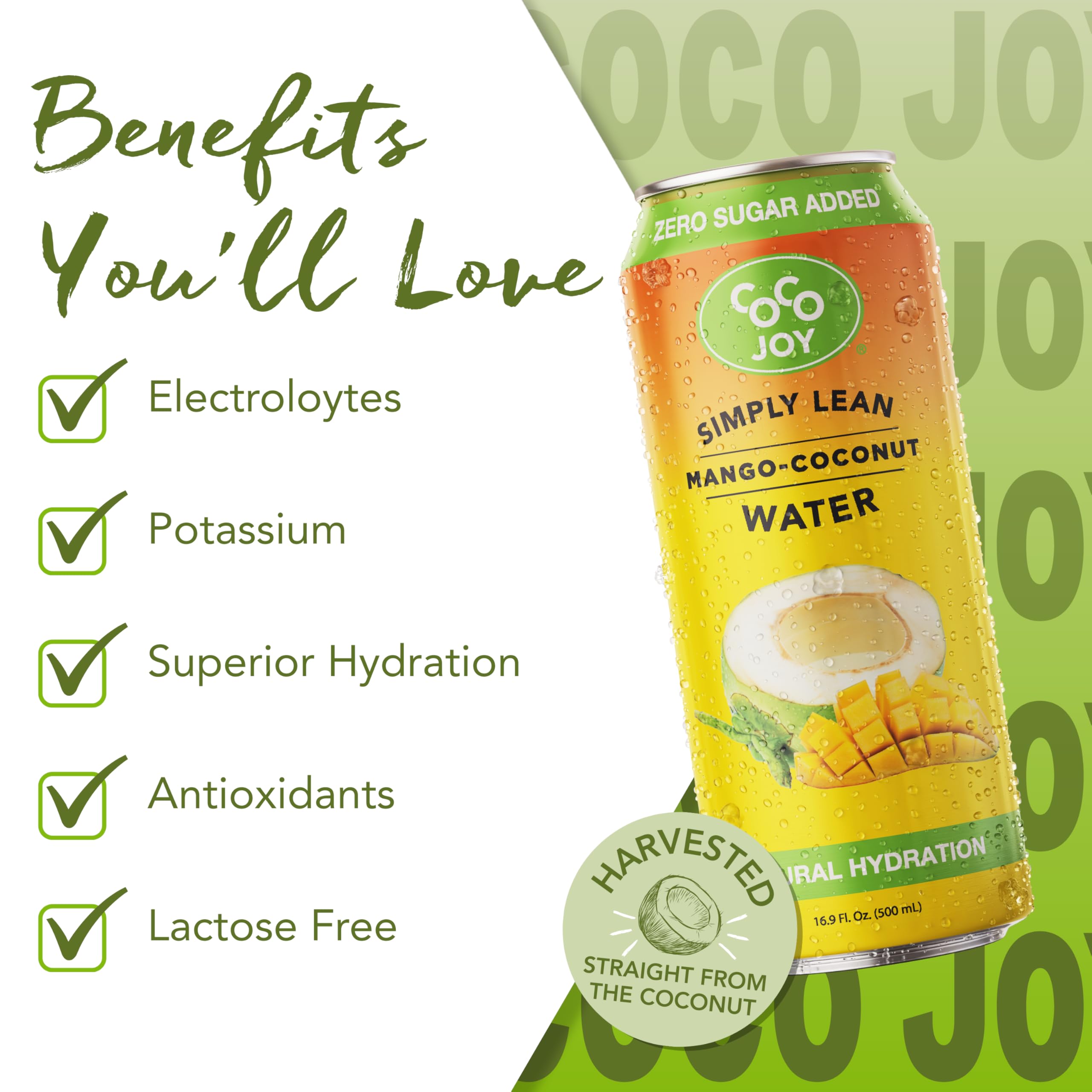 CoCo Joy opened carton displaying pour spout and fresh beverage