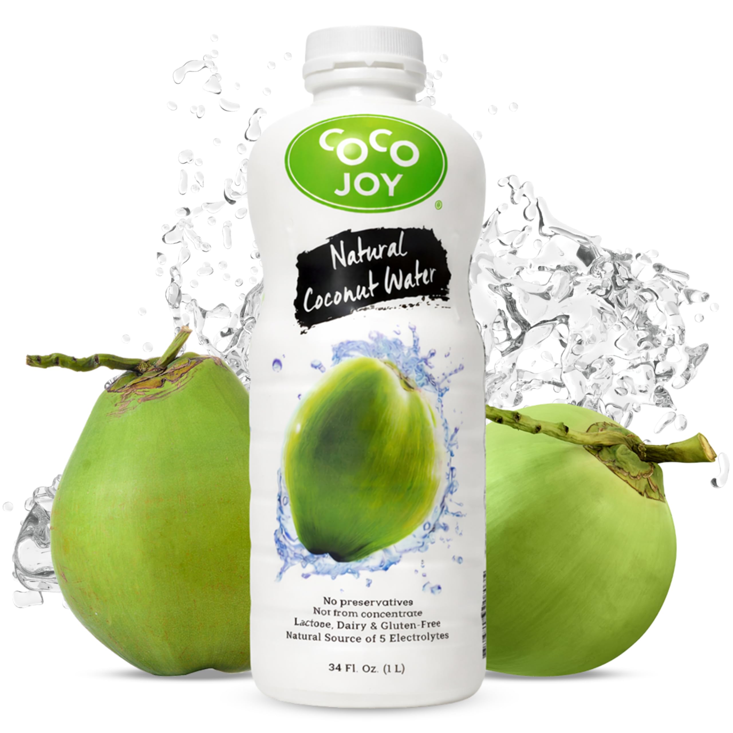 CoCo Joy front packaging showing natural coconut water for refreshing hydration