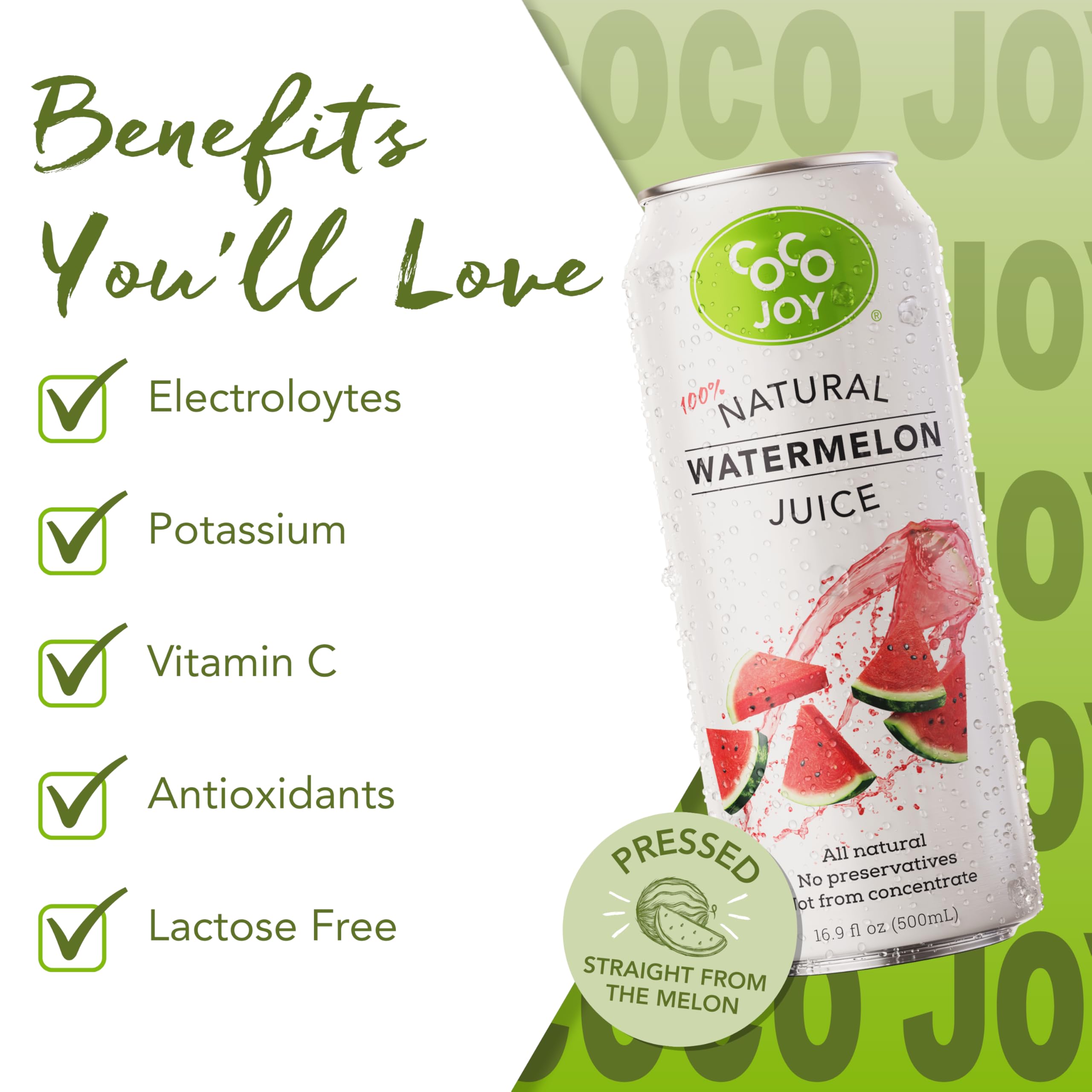 Coco Joy juice in glass showing color and refreshing appearance