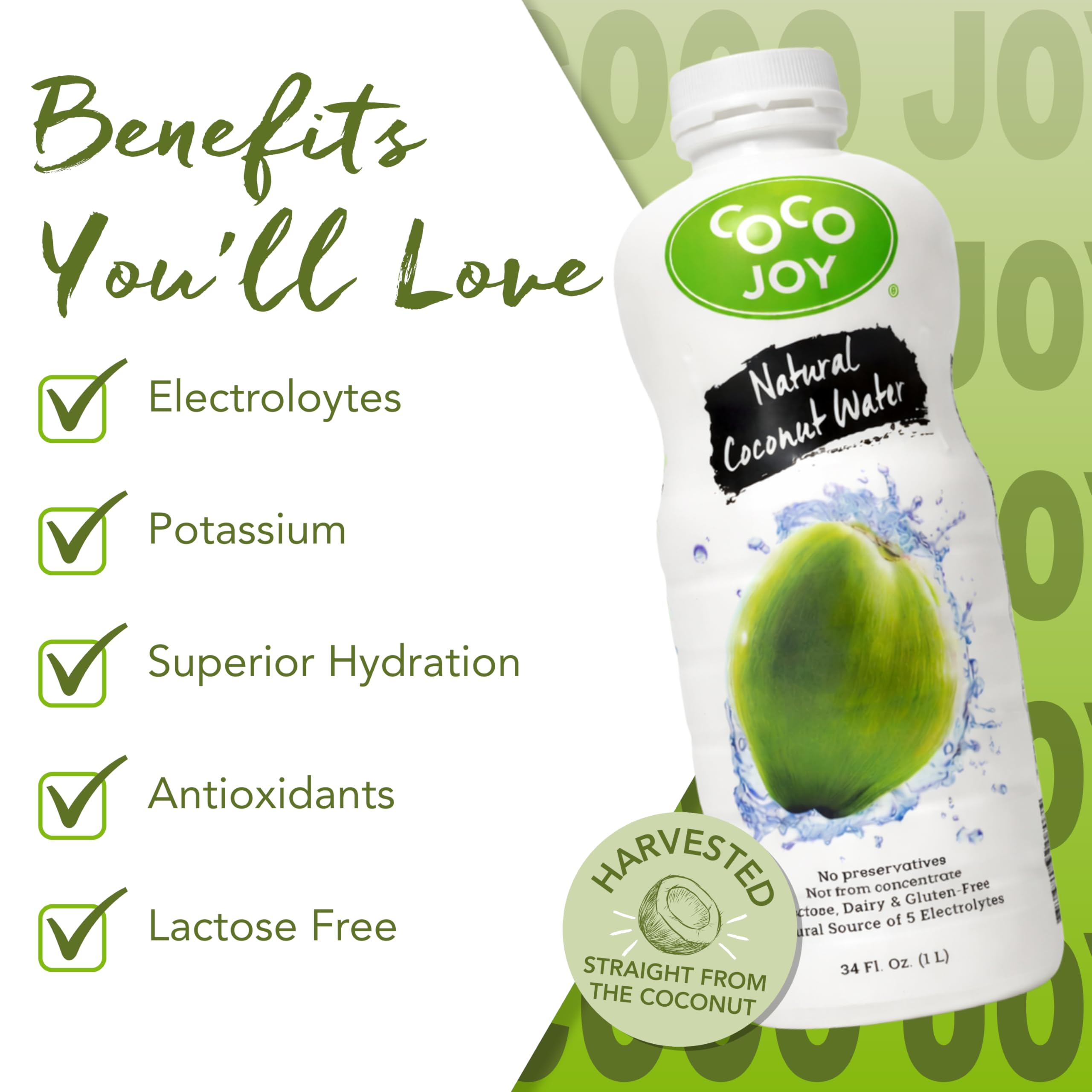 CoCo Joy poured into glass to show clarity and drinkability for active use
