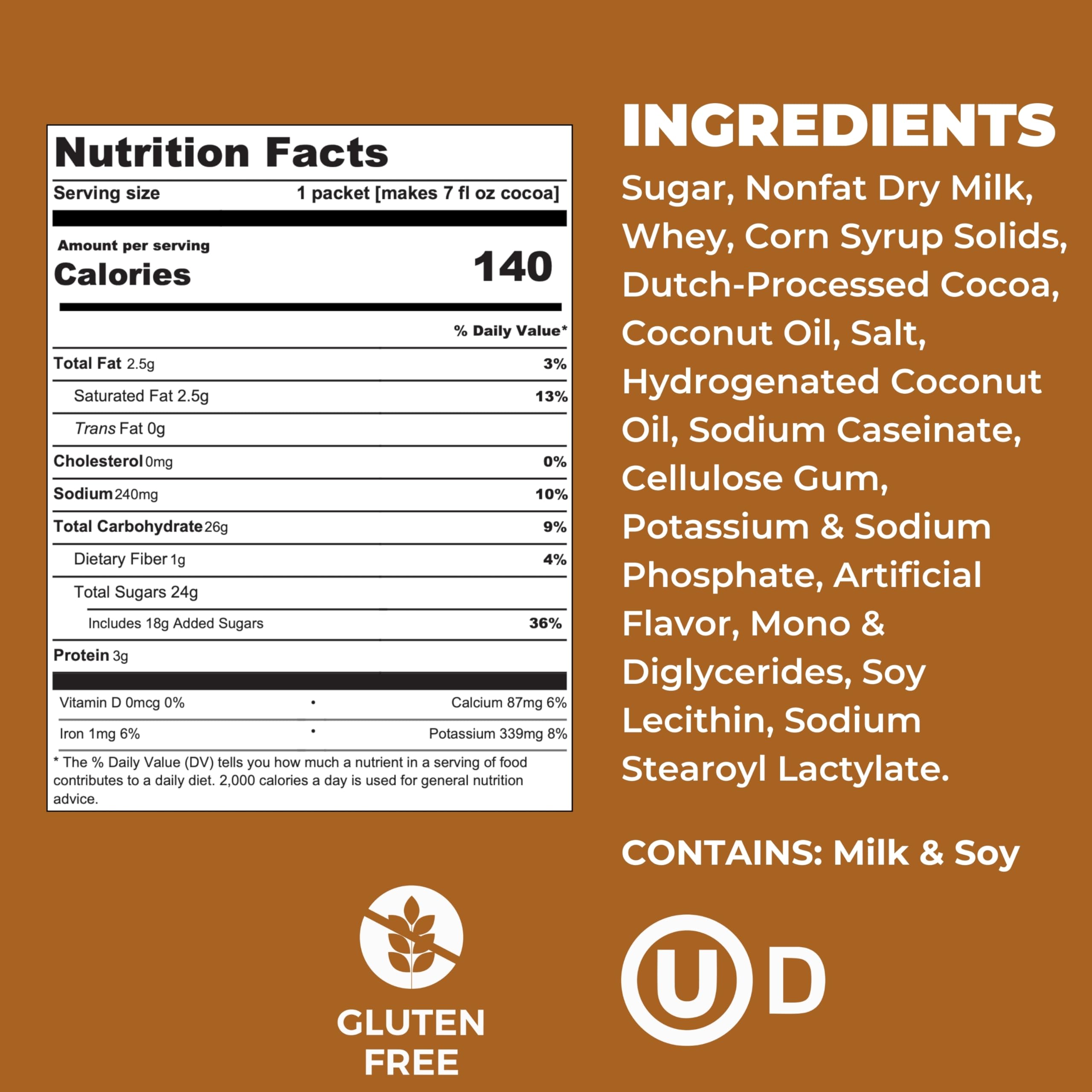 Cocoa Classics packet held in hand showing compact single-serve portability