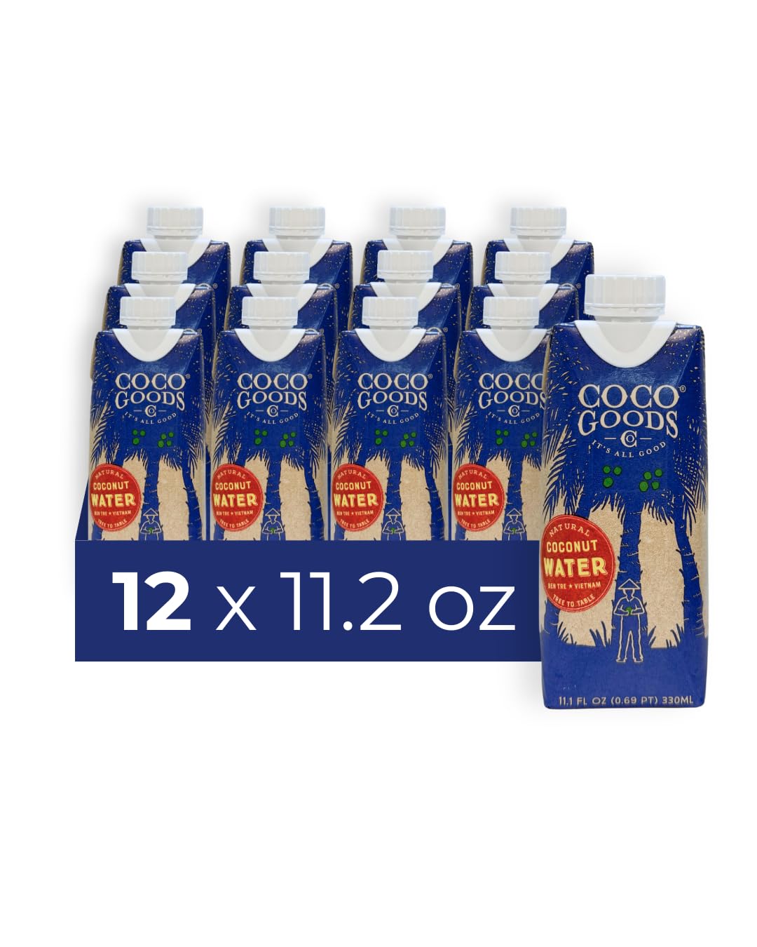 COCOGOODSCO front packaging showing 11.2 fl oz bottle and natural branding for easy selection