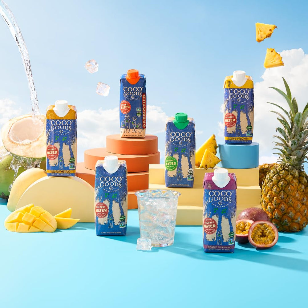 CocoGoods Co. bottle in gym bag showing post-workout hydration convenience