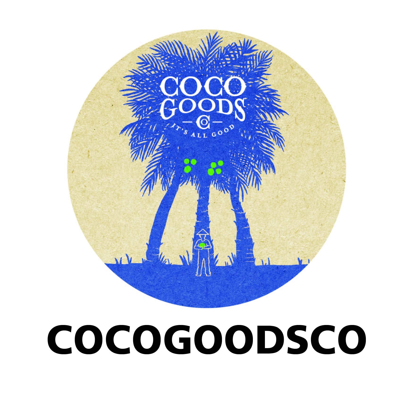 COCOGOODSCO 60 oz jar next to fruit for scale showing generous family-size benefit