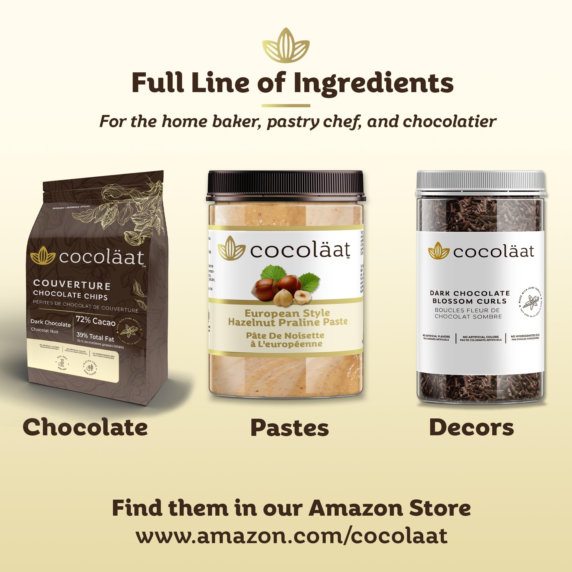 cocolaat label close-up showing ingredients and no artificial additives