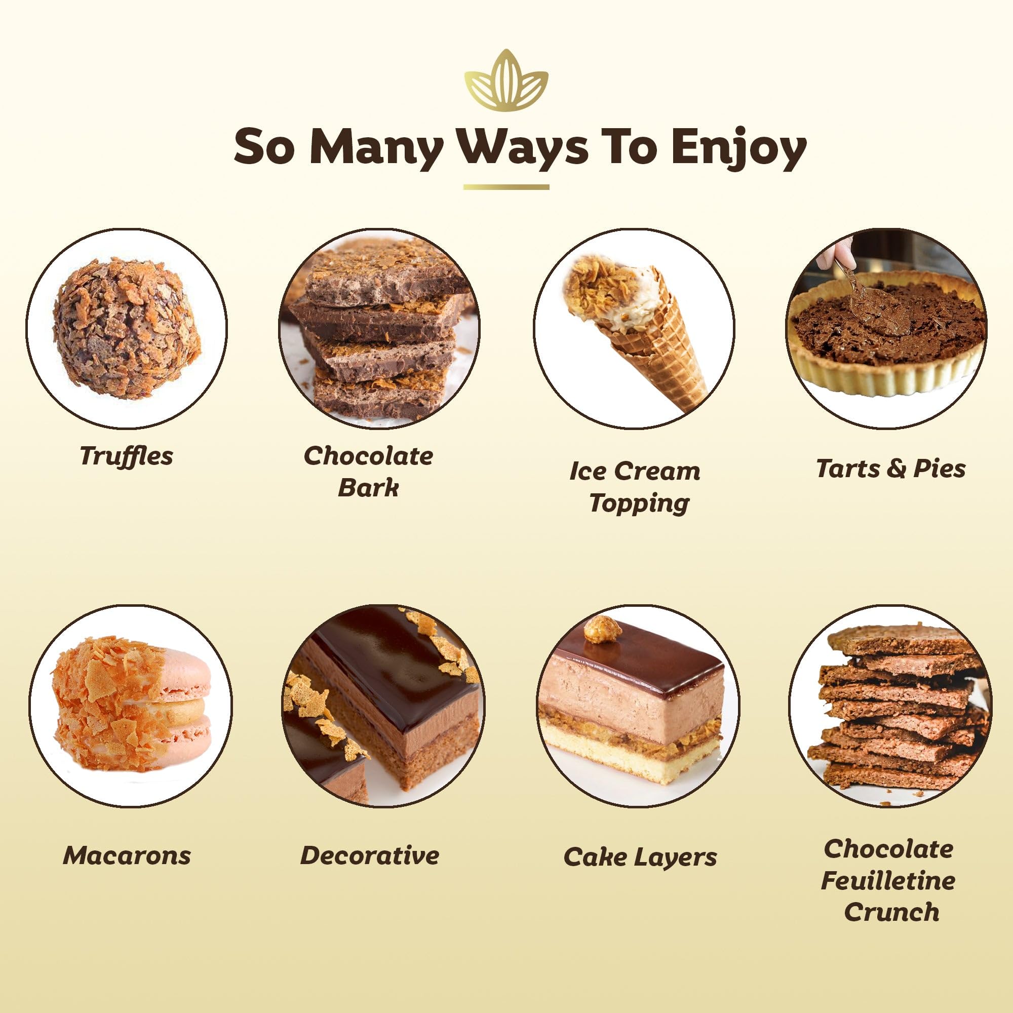 cocolaat sprinkled on cake adding golden crunch and visual appeal
