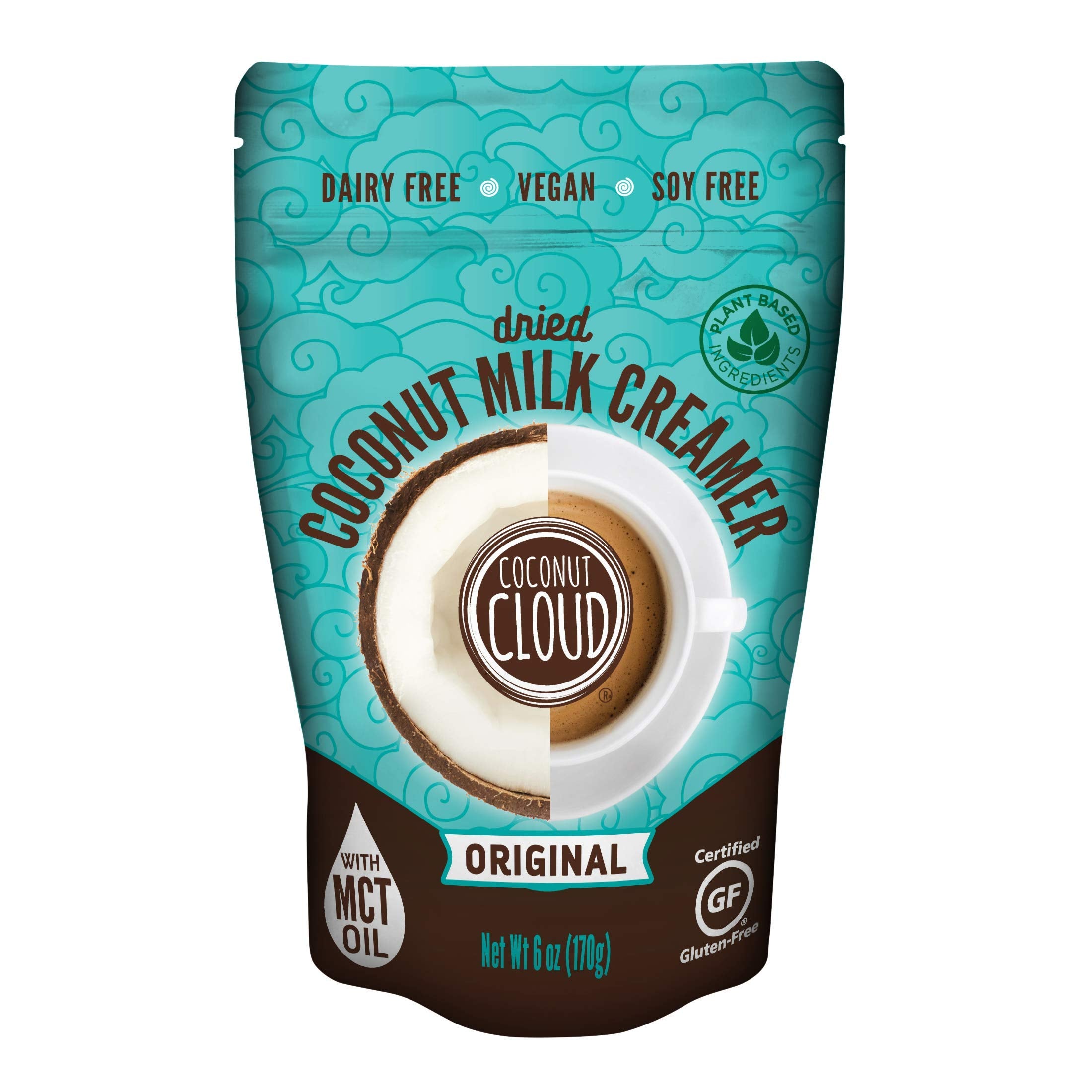 Coconut Cloud front packaging showing brand and 6 oz jar for convenient storage