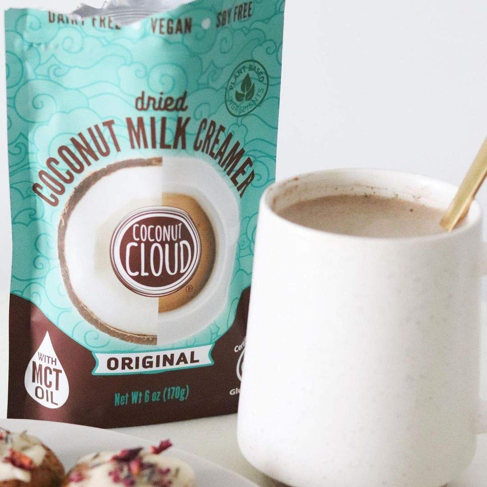 Coconut Cloud poured alongside baked goods to enhance coffee pairing