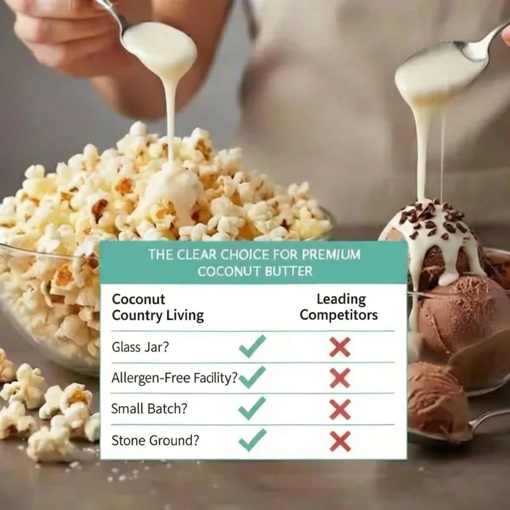 Coconut Country Living being applied to hands showing moisturizing skincare benefit