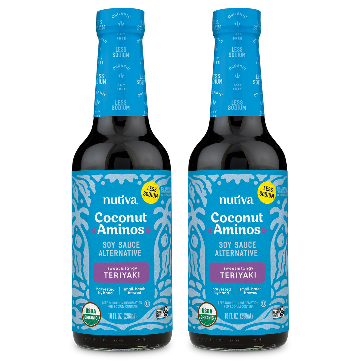 Coconut Secret front bottle view showing label and organic gluten-free benefit