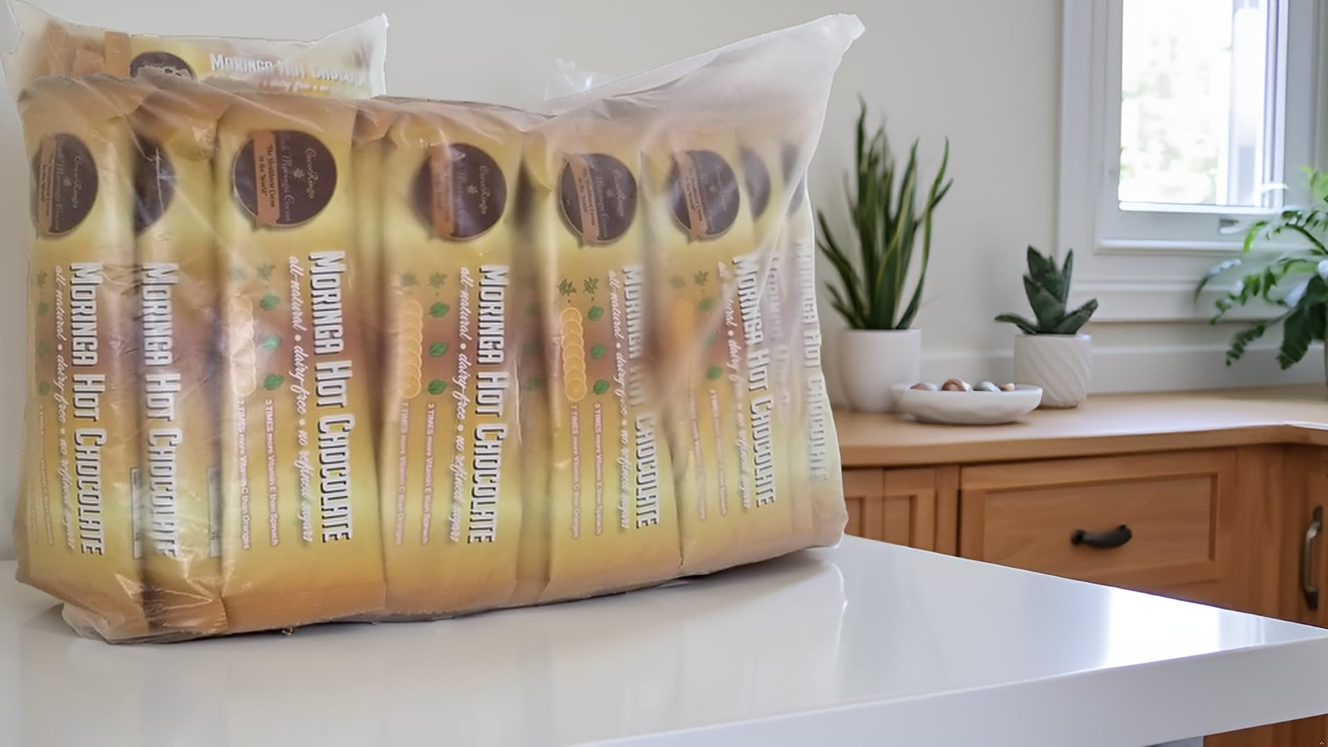 CocoRinga front packaging showing 50-pack bulk bag and benefits