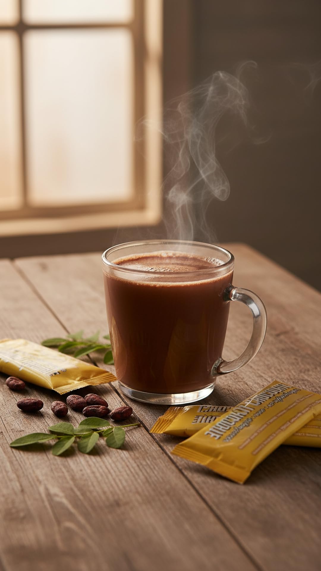 CocoRinga prepared cup side view demonstrating creamy dairy-free warmth
