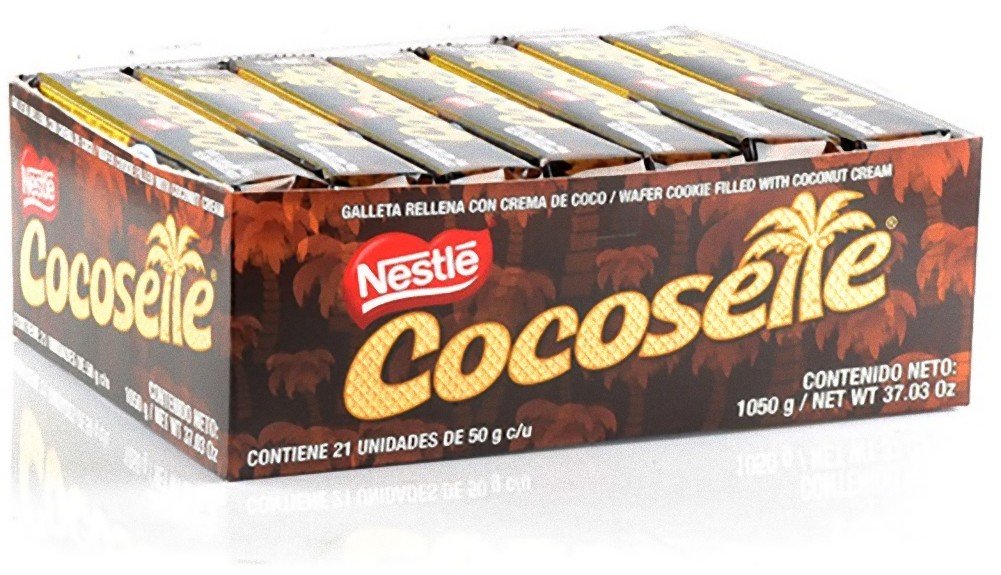 Cocosette front packaging showing 21-count box and brand for easy gifting