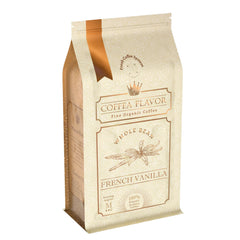 COFFEA FLAVOR FINE ORGANIC COFFEE front packaging showing 16oz bag and label benefit aroma