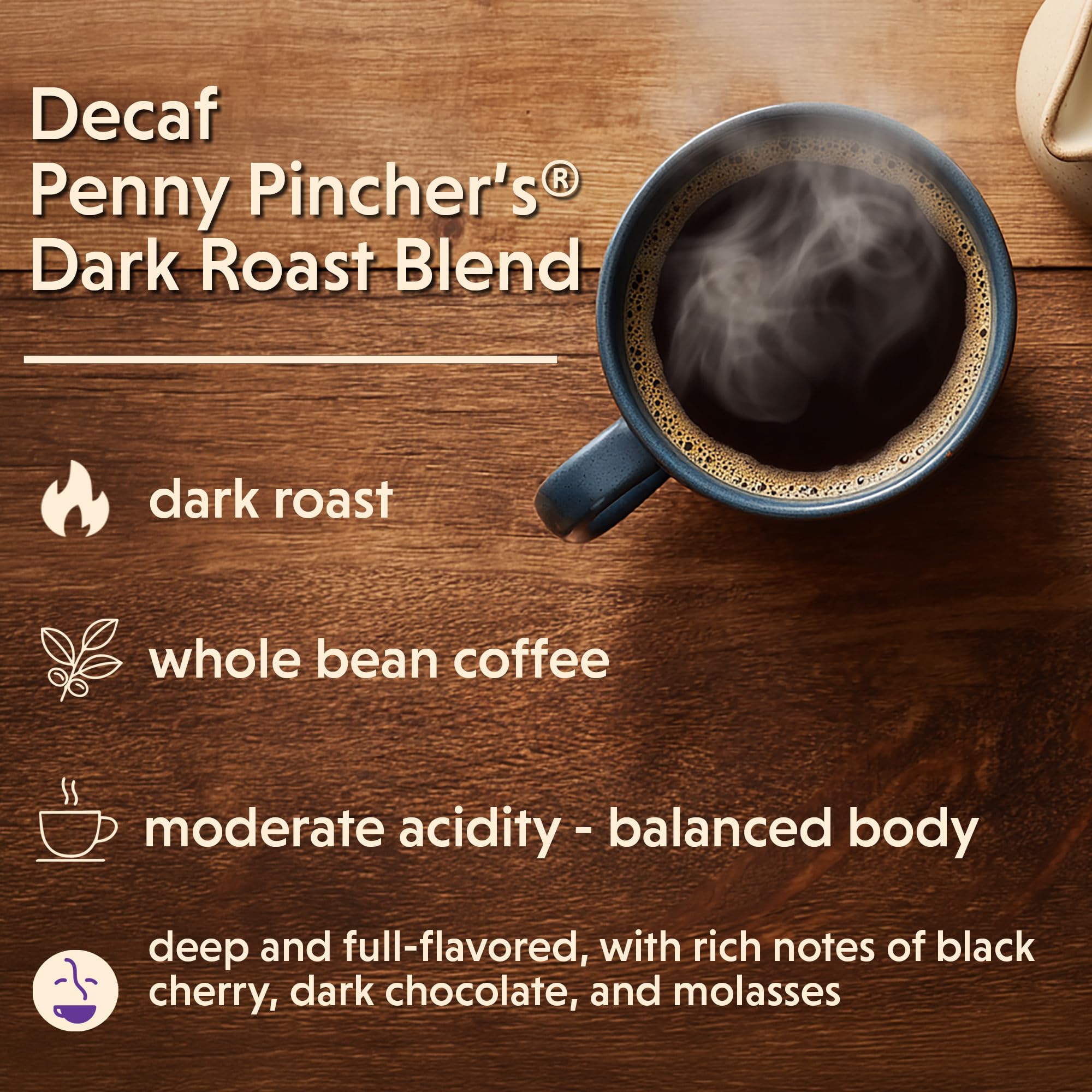 Coffee Bean Direct espresso shot pulled from decaf beans highlighting rich crema