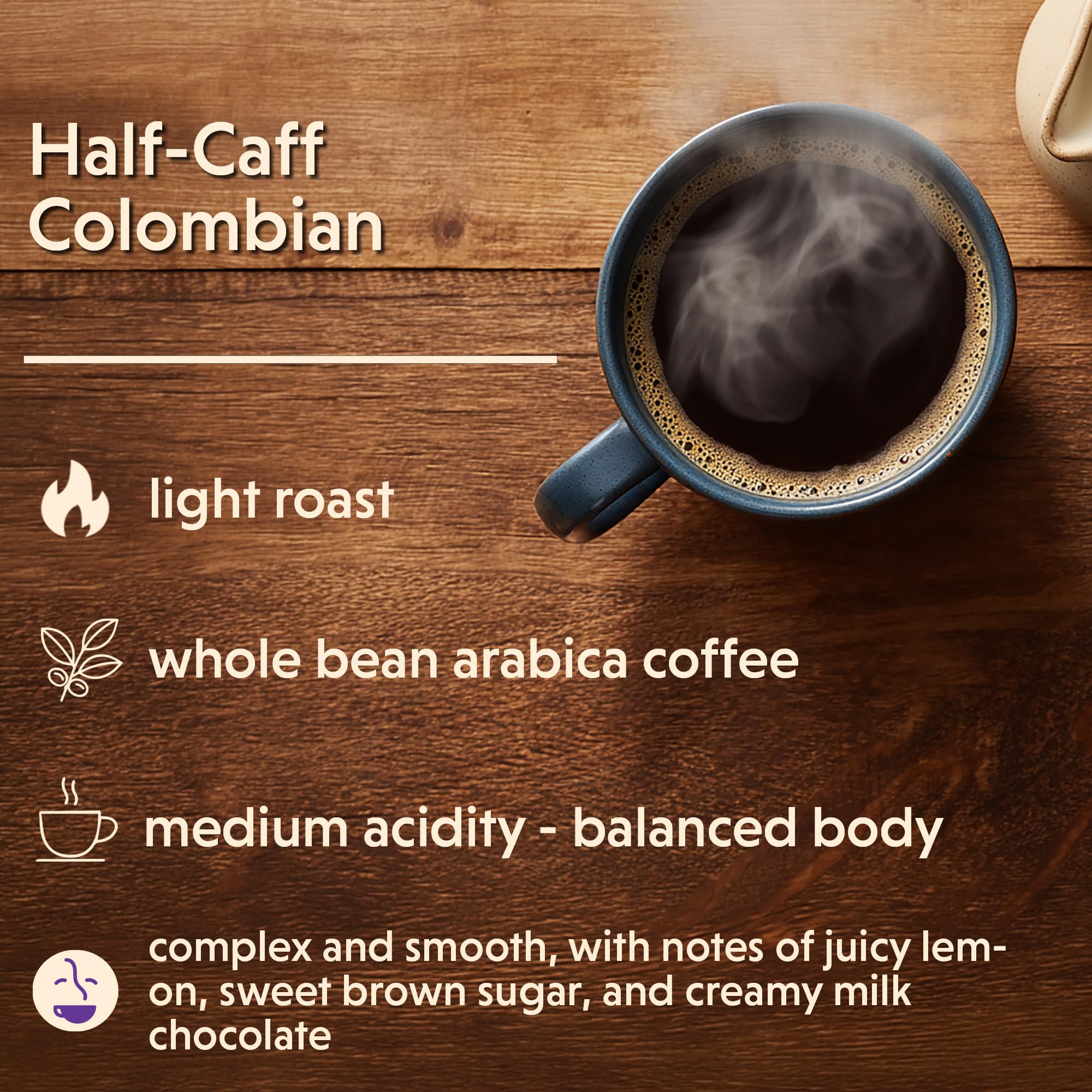 Coffee Bean Direct whole bean close-up highlighting texture and fresh roast benefit