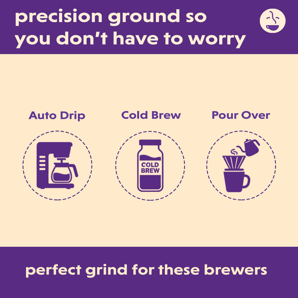 Measuring scoop beside Coffee Bean Direct bag for consistent dosing and quick brewing