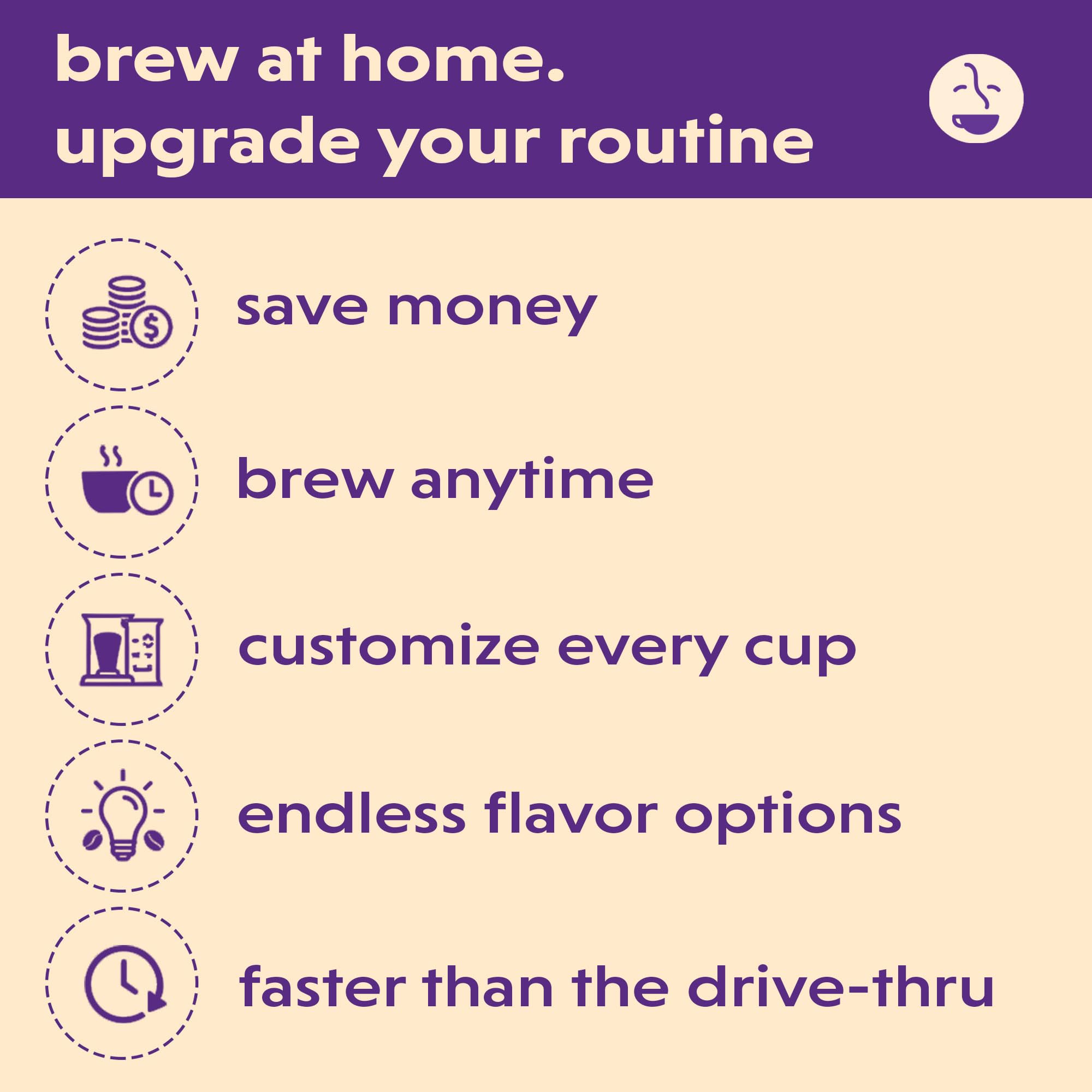 Freshly brewed cup poured from Coffee Bean Direct grounds, offering a bright morning sip