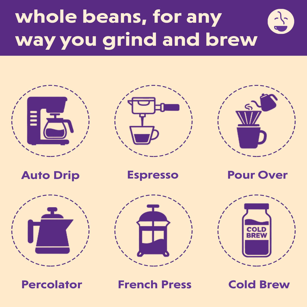Coffee Bean Direct bag beside kitchen scale showing 5-pound quantity