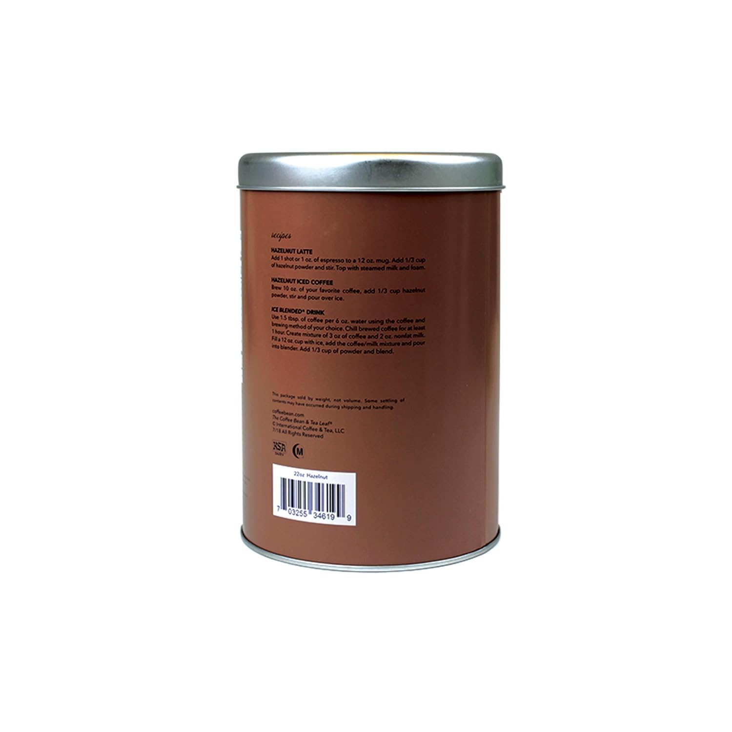 Coffee Bean & Tea Leaf powdered creamer used in cupcakes adding nutty richness
