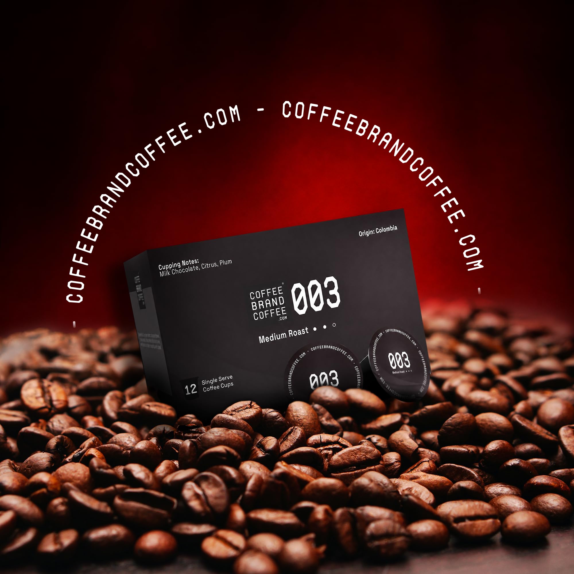 Coffee Brand Coffee brewed cup pouring steam showing balanced medium-roast flavor