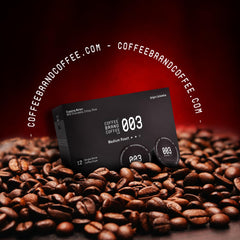 Coffee Brand Coffee brewed cup pouring steam showing balanced medium-roast flavor