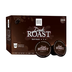 Coffee Brand Coffee front box showing 12-count pods and freshness seal benefit