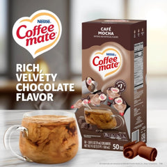 Coffee Mate liquid stream close-up revealing smooth creamy texture and richness
