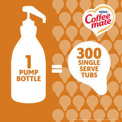 Coffee mate concentrate pouring into coffee for quick mixing and rich flavor