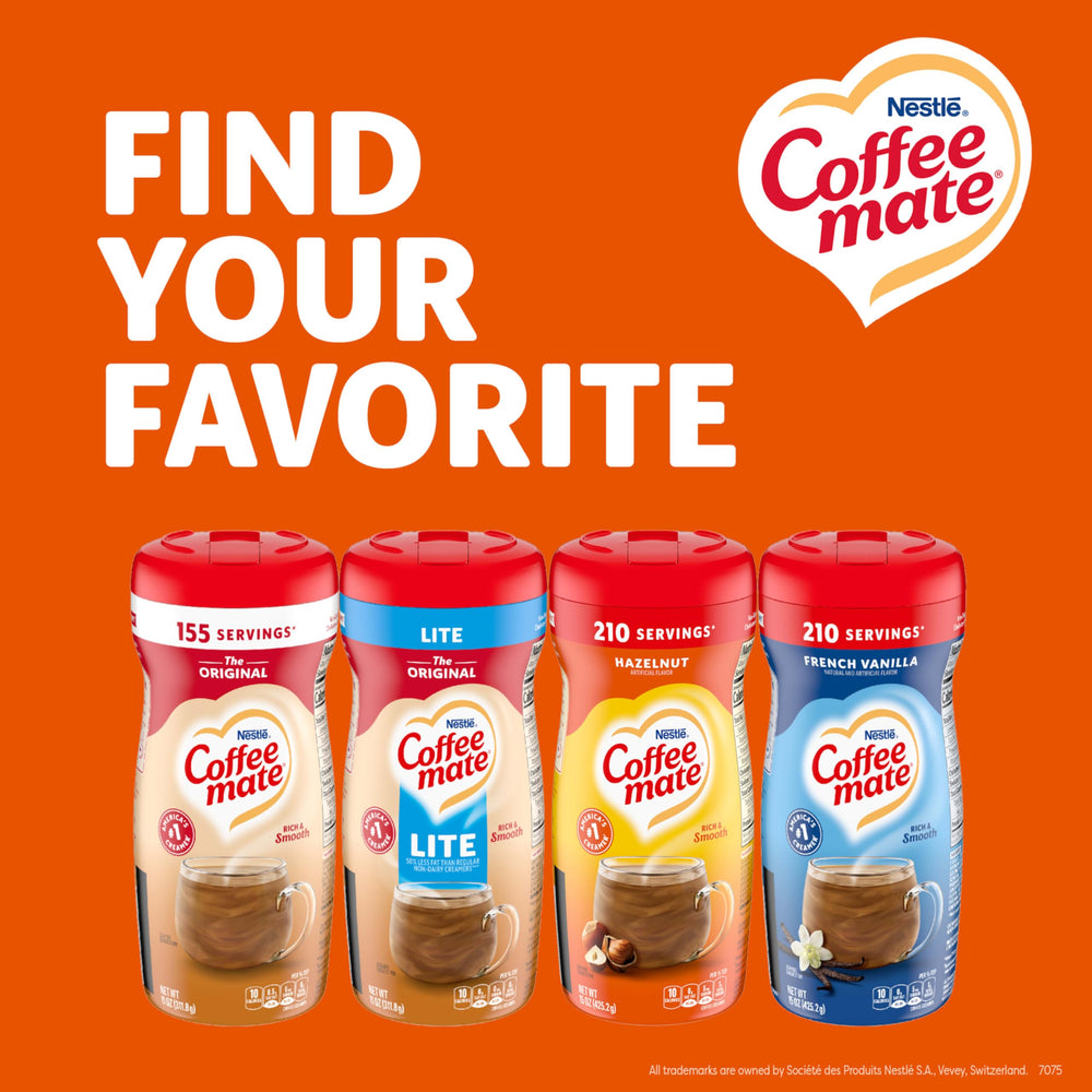Office coffee station stocked with Coffee mate demonstrating workplace convenience