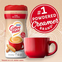 Coffee Mate powder close-up texture demonstrating fine granules for smooth mixing