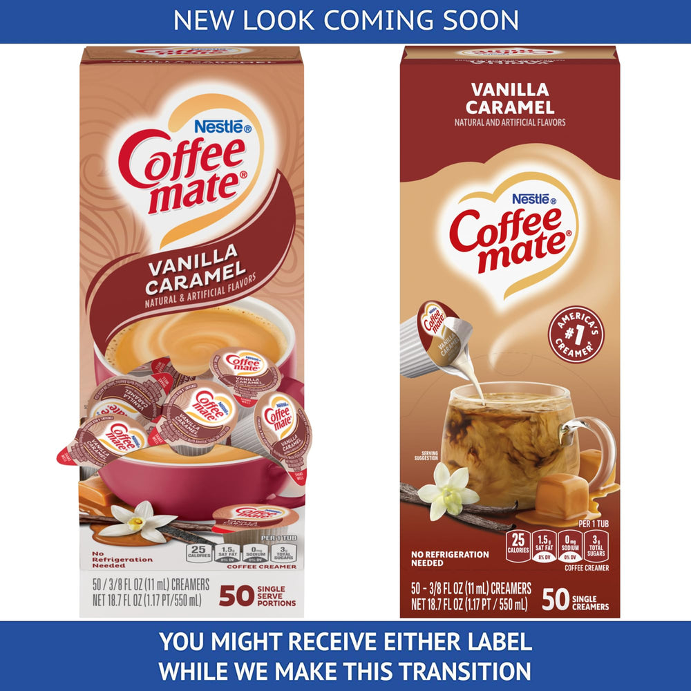 Coffee Mate single-serve cup top view highlighting sealed freshness