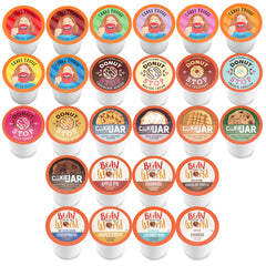 Coffee Pod Variety Packs brewed cup top view illustrating rich crema and aroma
