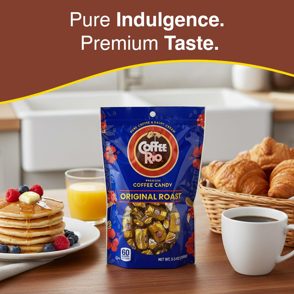 Coffee Rio Caffé Latté pouch showing creamy coffee flavor and portability