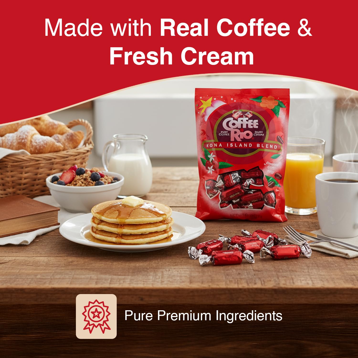 Coffee Rio Irish Creme Mint pouch illustrating cool mint and creamy notes