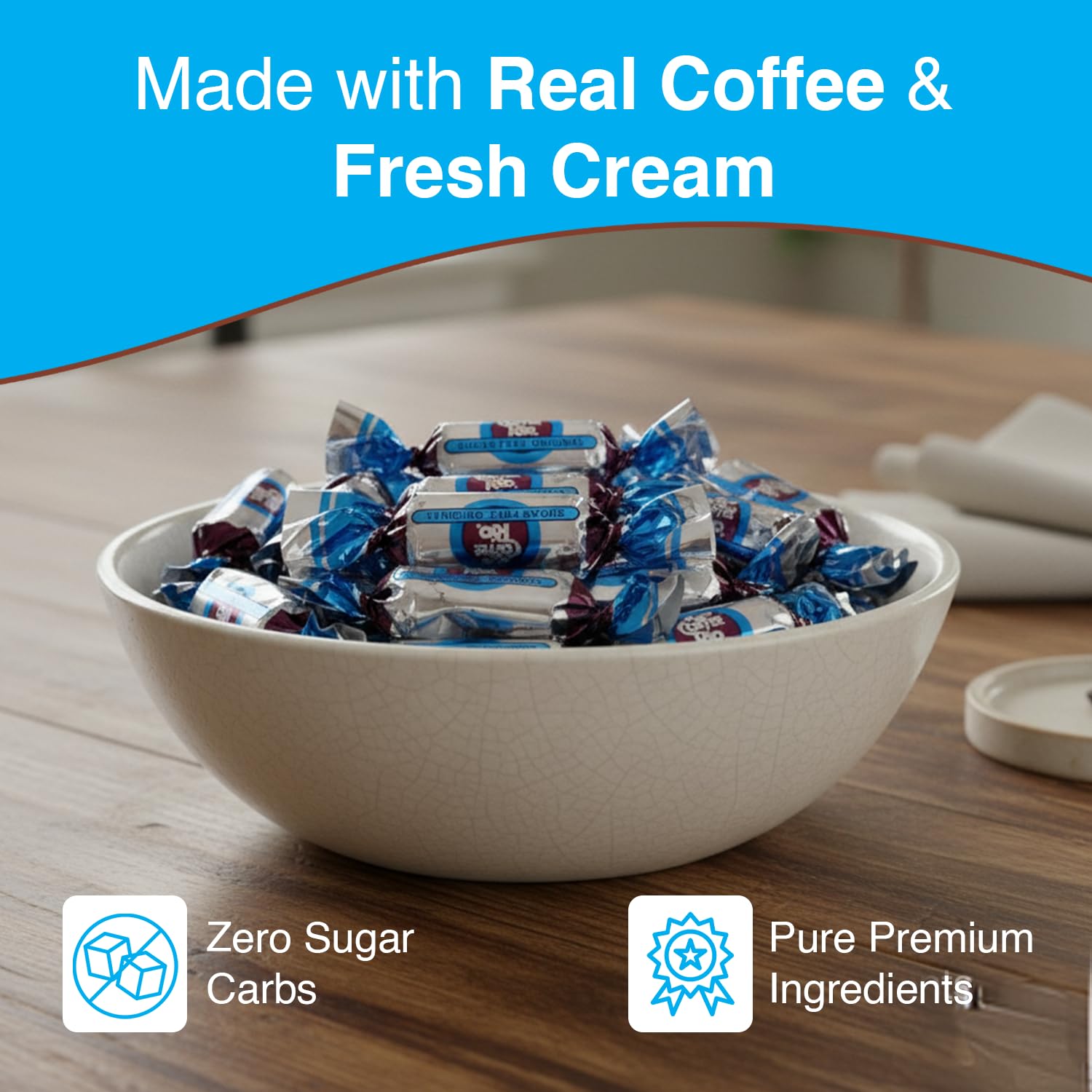 Coffee Rio bag label showing kosher mark and ingredient clarity for dietary needs