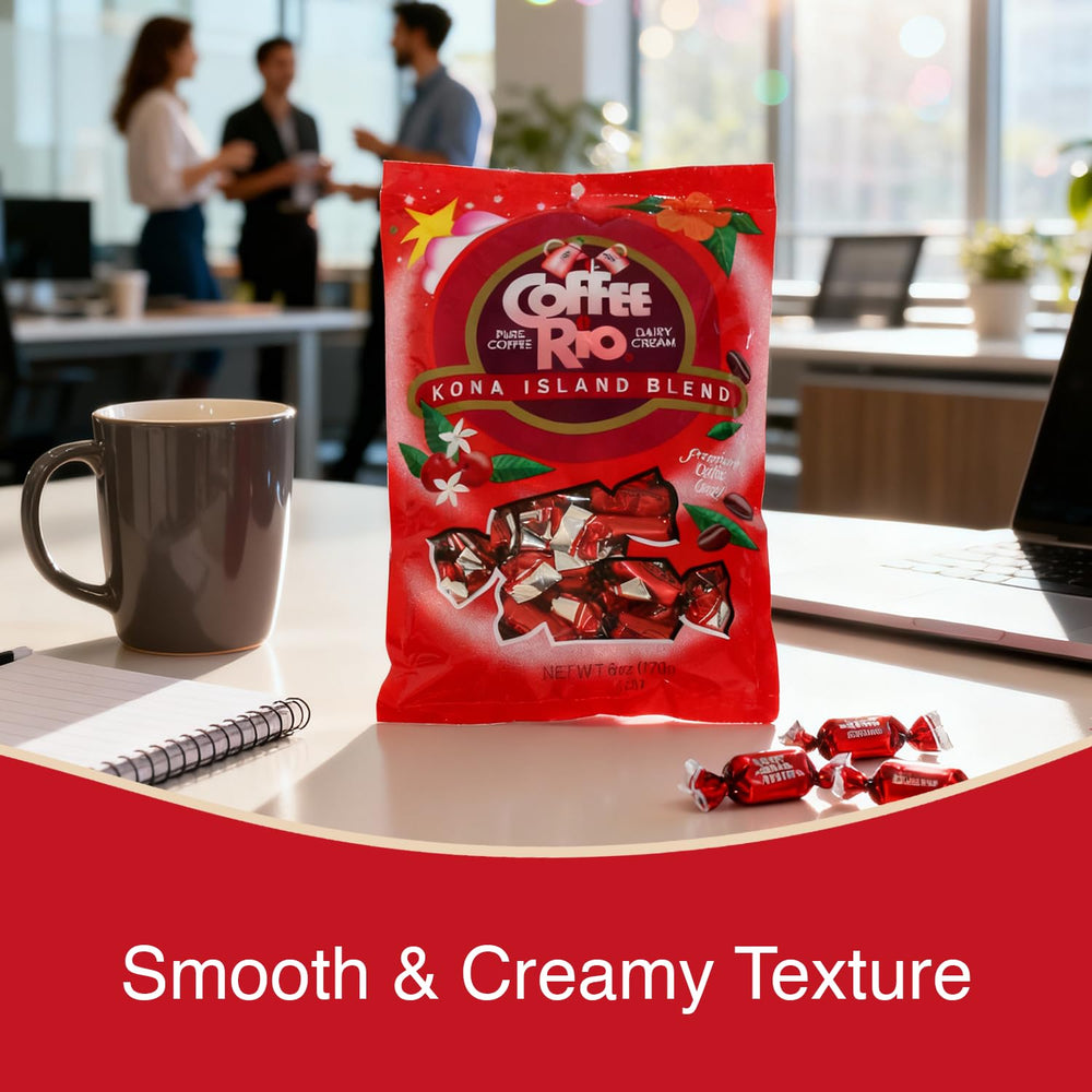 Coffee Rio candies in an office bowl creating an inviting breakroom treat