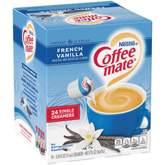 Coffee-mate single tub close-up highlighting smooth liquid creamer texture
