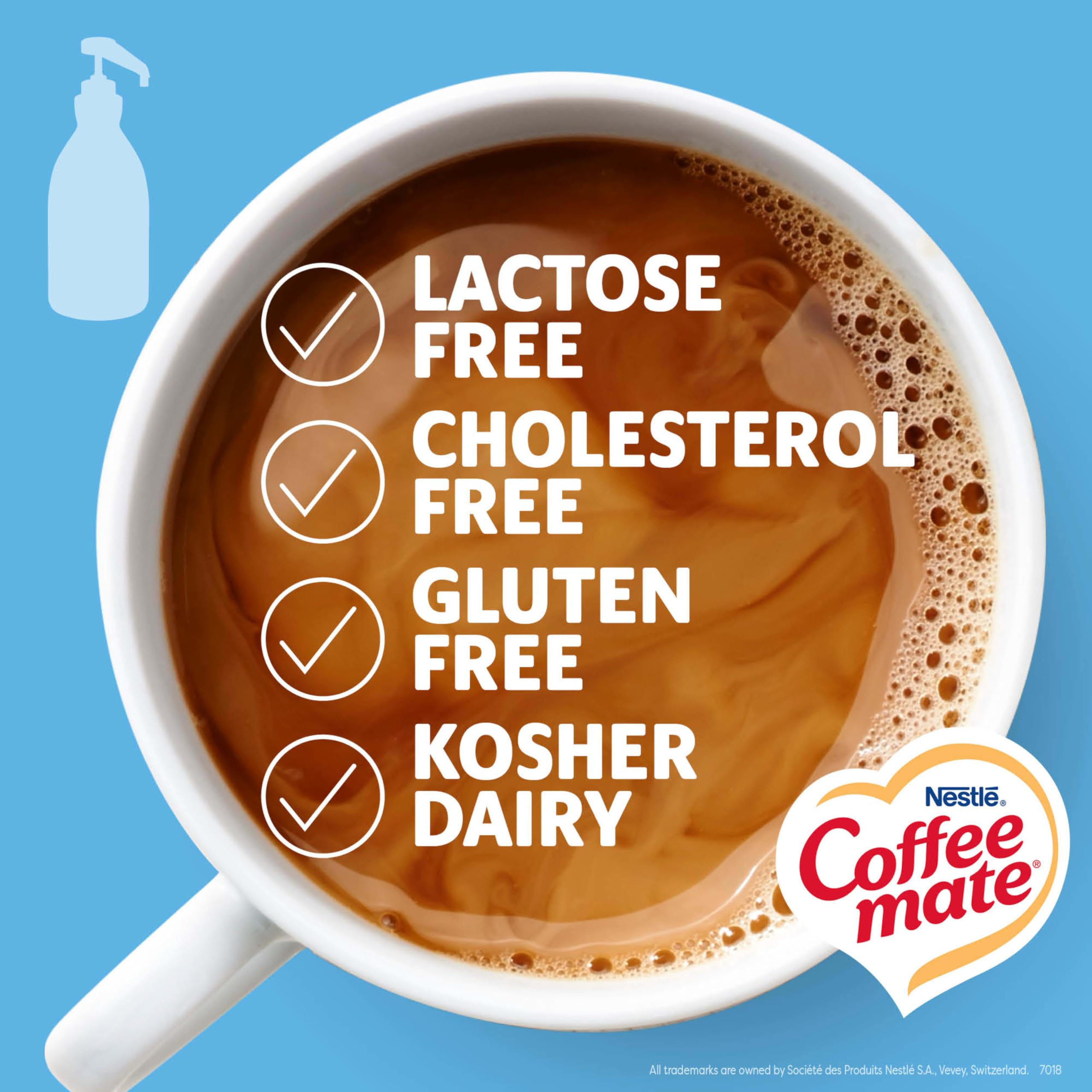 Nestle Coffee mate label detail showing French Vanilla formula and serving info