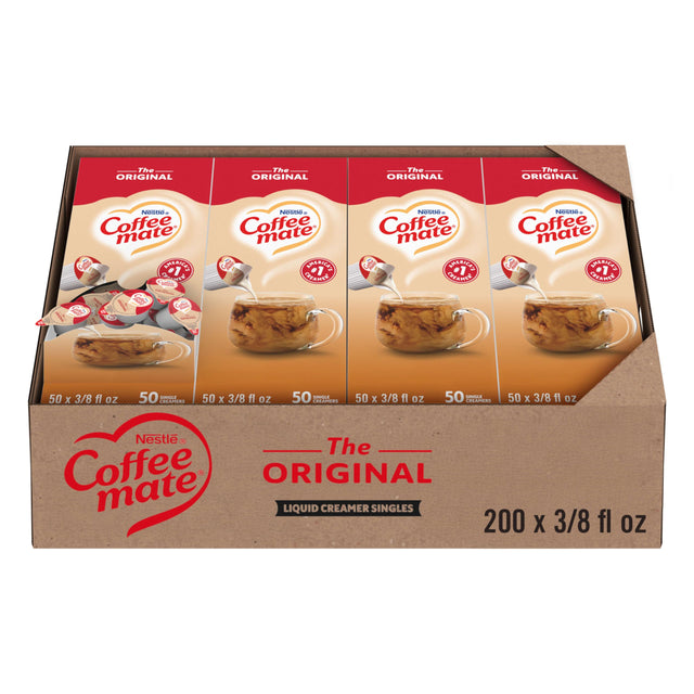 Coffee Mate Original Liquid Singles — 200-count